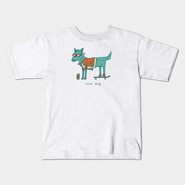 Cool dog Kids T-Shirt by fightstacystore